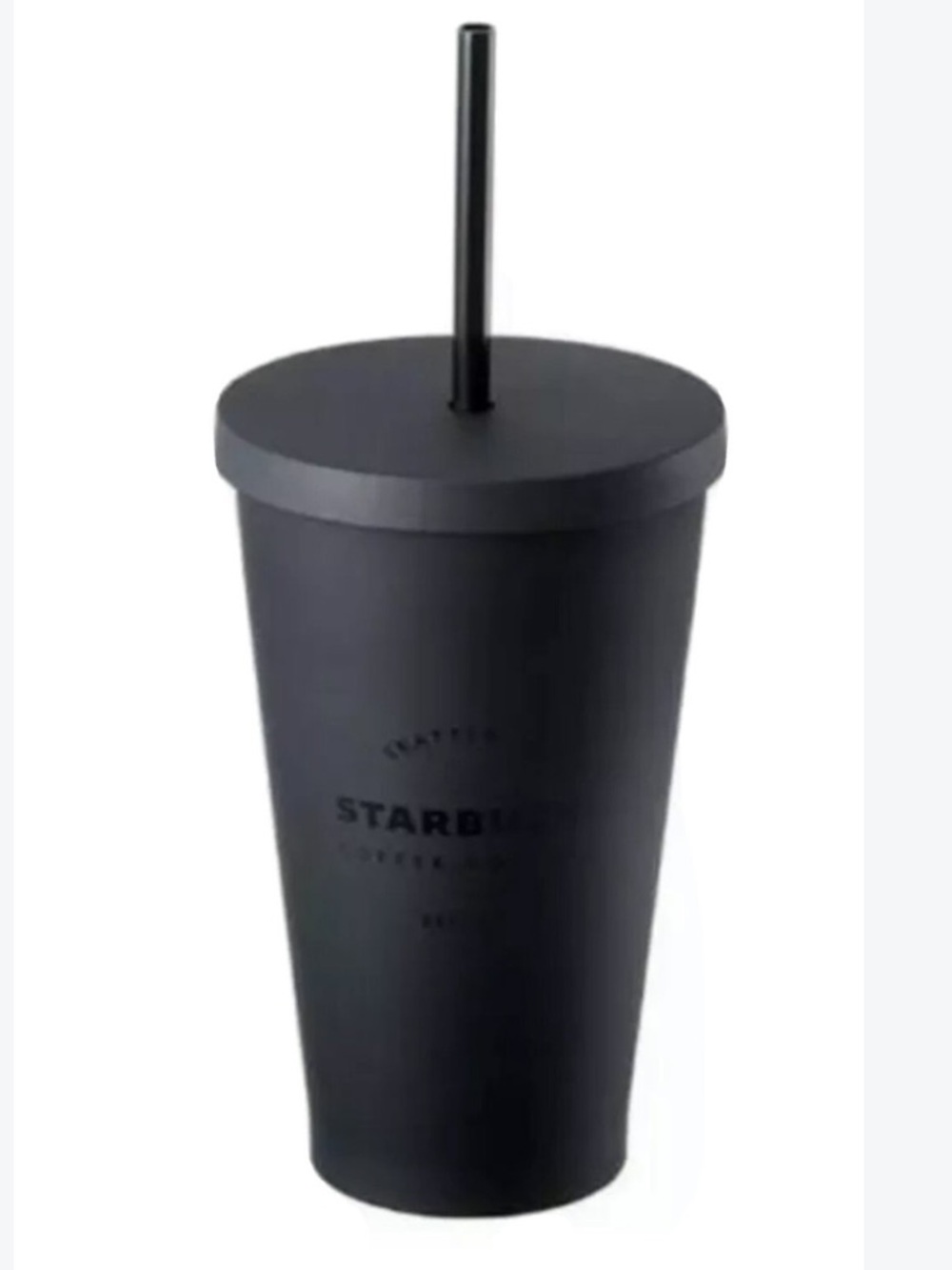 Starbucks Matte  Tumbler Cup with Lid and Straw Tumbler 16oz